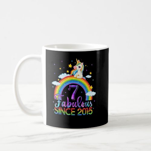 7 Years Old Unicorn 7th Birthday Girl Unicorn Part Coffee Mug