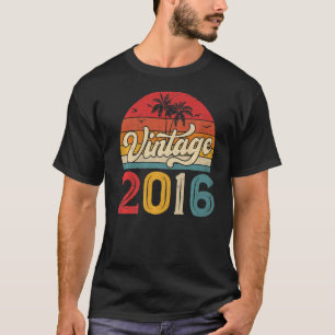 7 Years Old Vintage 2016 Boys and Girls 7th Birthd T-Shirt