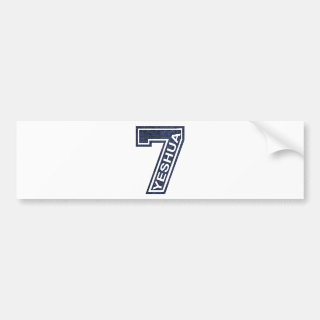 7 Yeshua Oblique Jean's Bumper Sticker (Front)