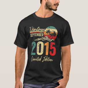 7 Yr Old Vintage September 2015 7th Birthday T-Shirt