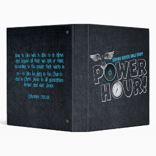 7am BIBLE STUDY POWER HOUR 3 Ring Binder