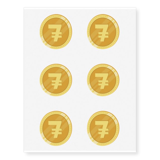 7coin Temporary Tattoo (Front)