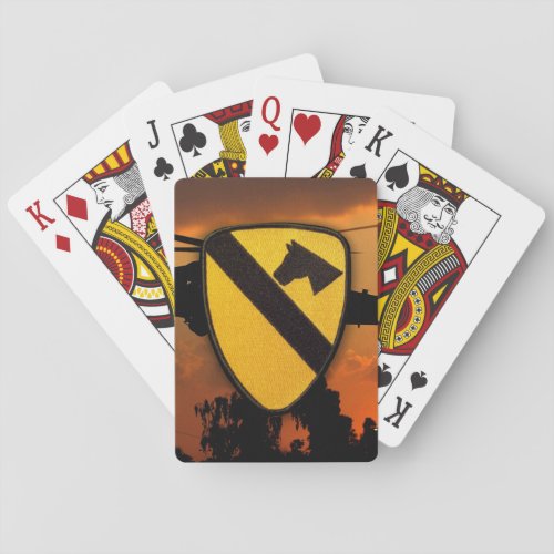 7th 1st 11th cavalry division vietnam veterans poker cards