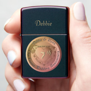 7th/22nd Copper Image Zippo Lighter