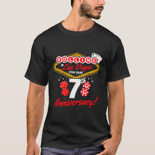 7Th Anniversary Vegas 7Th Wedding Anniversary Las  T-Shirt