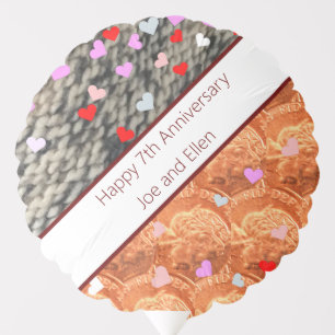 7th Anniversary, Wool and Copper Balloon