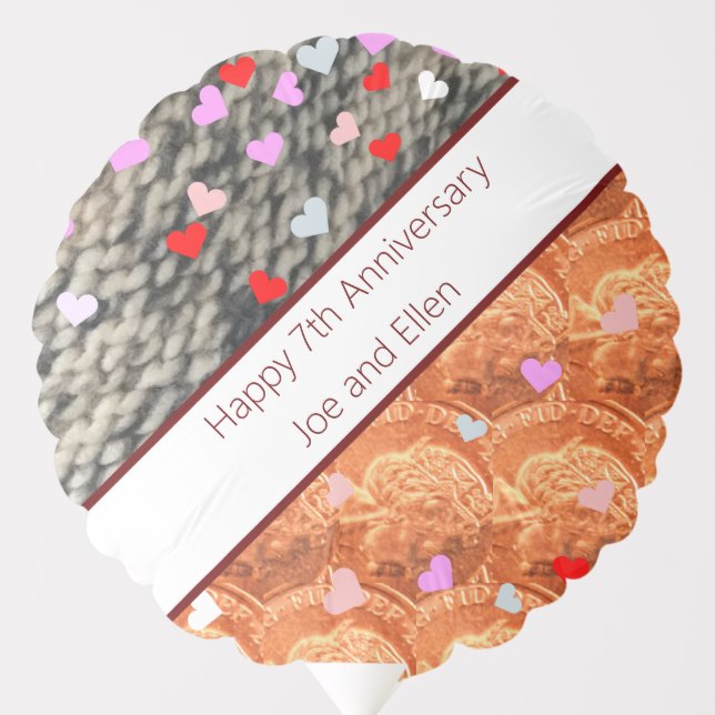 7th Anniversary, Wool and Copper Balloon (Front)