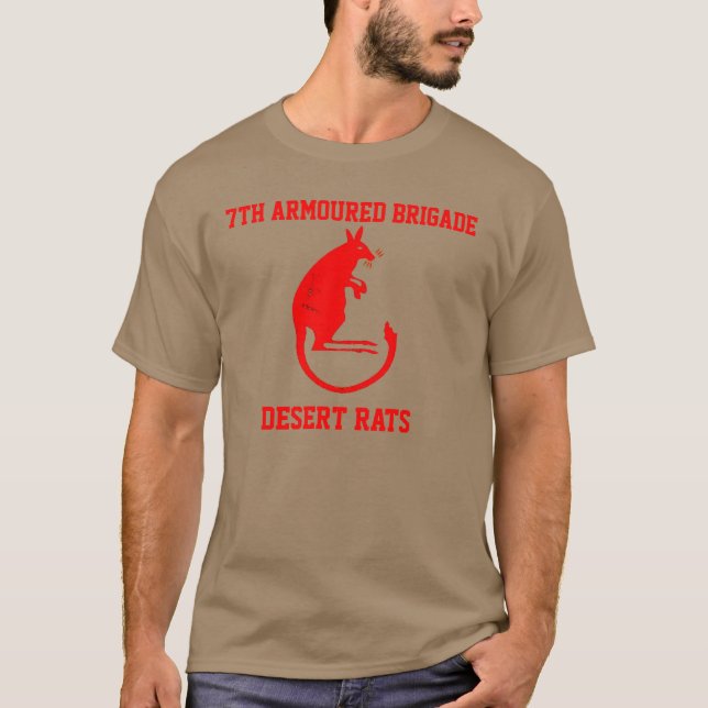 7th Armored Brigade Desert Rats T-Shirt (Front)