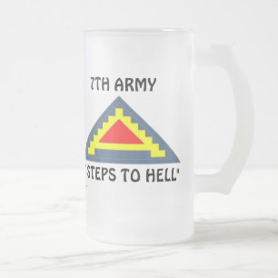 7th Army frm/1 Frosted Glass Beer Mug