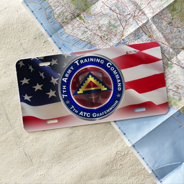 7th Army Training Command (7th ATC)  License Plate (In Situ)