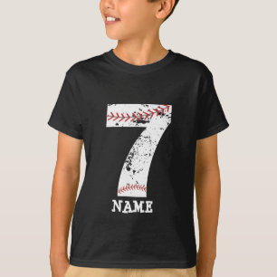 7th baseball birthday t shirt-baseball party shirt