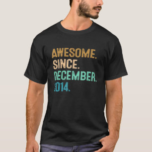 7th Birthday  7 Year Old Awesome Since December 20 T-Shirt