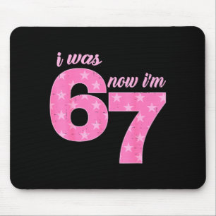 7th Birthday 7 Years Old Boys Kid I Was 6 Now I'm Mouse Pad