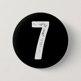 7th Birthday 7 Years Uniform Srts Team Jersey Numb Button