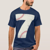 Kid 7th Birthday Baseball Boy 7 Years Old Player Shirt