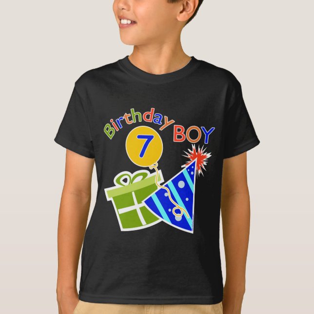 7th Birthday - Birthday Boy T-Shirt (Front)