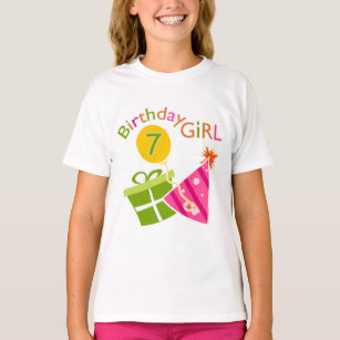 birthday girl shirt size 7