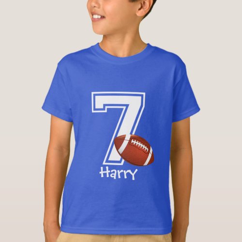 7th Birthday boy personalized_3 T_Shirt