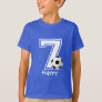 7th Birthday boy soccer personalized-2 T-Shirt