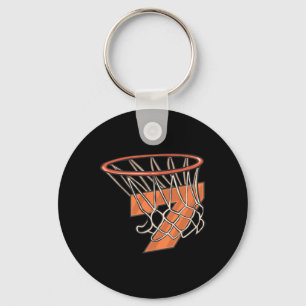 7th Birthday Bysketbyll 7 Year Old Kid For Birthda Keychain