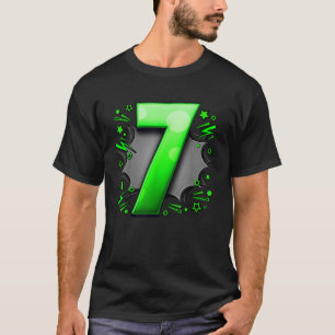 7th Birthday Comic Style 7 Year Old Boy 7th Birthd T-Shirt