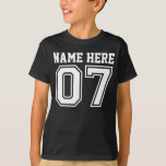 7th Birthday (Customizable Kid's Name) T-Shirt 7th Birthday (Customizable Kid's Name) T-Shirt