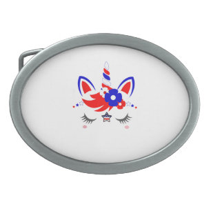 7th Birthday Dabbing Unicorn Party Gift 7 Years Ol Belt Buckle