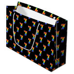 [ Thumbnail: 7th Birthday: Fun Rainbow Event Number 7 Pattern Gift Bag ]
