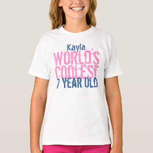 7th Birthday Gift World's Coolest 7 Year Old G16 T-Shirt
