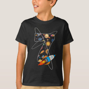 7th birthday girls boys Astronaut  7 years old T-Shirt