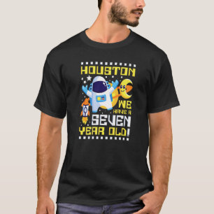 7th Birthday Houston We Have A Seven Year Old Astr T-Shirt