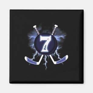 7th Birthday - Ice Hockey 7 years old Magnet