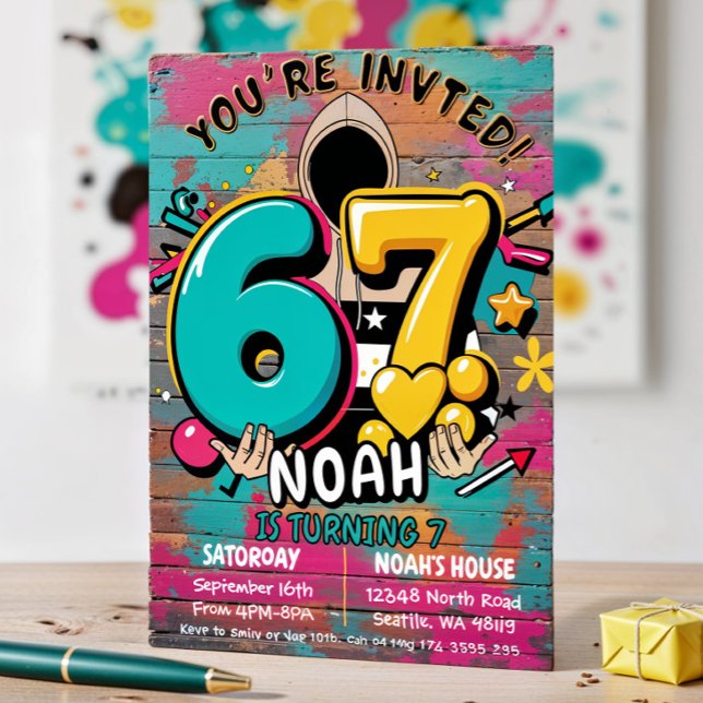  7th Birthday Invitation (Creator Uploaded)
