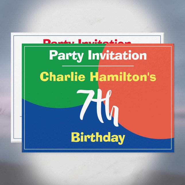 7th Birthday Invitation (Creator Uploaded)