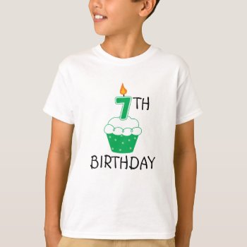 7th Birthday Kids T-shirt by whupsadaisy4kids at Zazzle