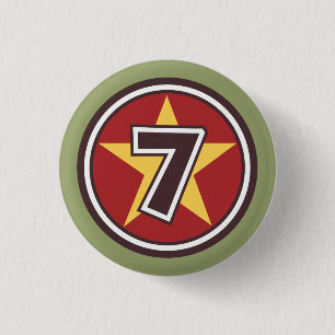 7th Birthday Party Button