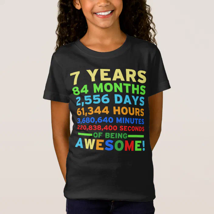 7 Years Of Being Awesome Youth Tee