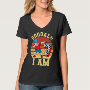 7th Birthday Soccer Themed Birthday Party 7 Years  T-Shirt