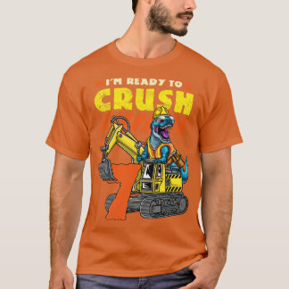 7th Birthday T Rex Excavator 1 T-Shirt