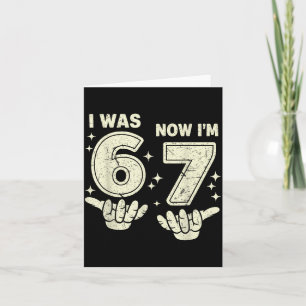 7th birthday was 6 7 six seven 6 7 meme kids boys card