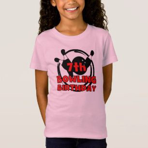 7th Bowling Birthday T-Shirt