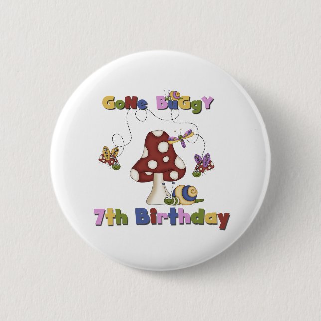 7th Bug Birthday Button (Front)