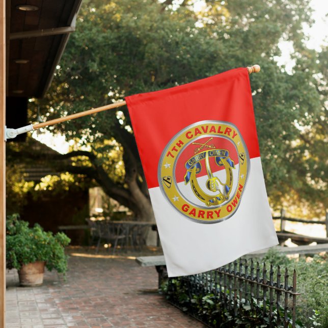 7TH Cavalry Garry Owen House Flag (In SItu)