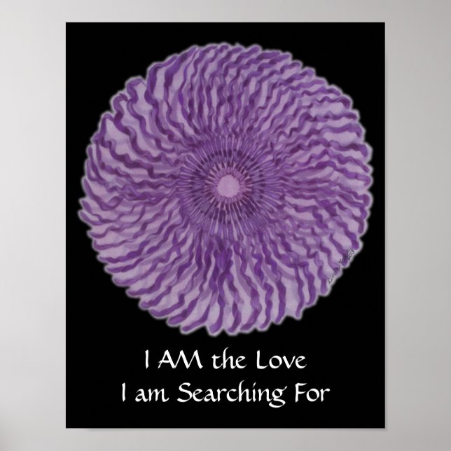 7th Chakra Art #2 - Divine Connection Poster (Front)