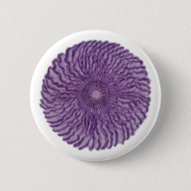 7th Chakra Healing Art - #2 Pinback Button (Front)
