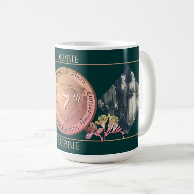 7th Copper Fresia 2 Photos  Coffee Mug (Front Right)