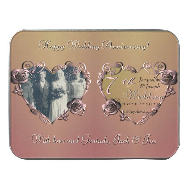 7th Copper (Image) Wedding Anniversary  Jigsaw Puzzle (Case Horizontal)