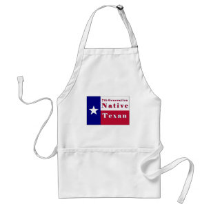 7th Generation Native Texan Flag Adult Apron