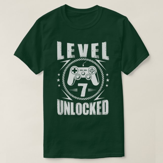 7th Grade Back To School Level Unlocked Kids T-Shi T-Shirt (Design Front)