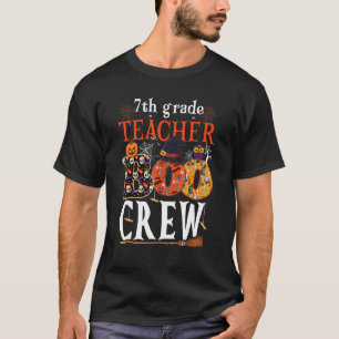 7th Grade Boo Crew Teacher Kids Halloween Costume T-Shirt